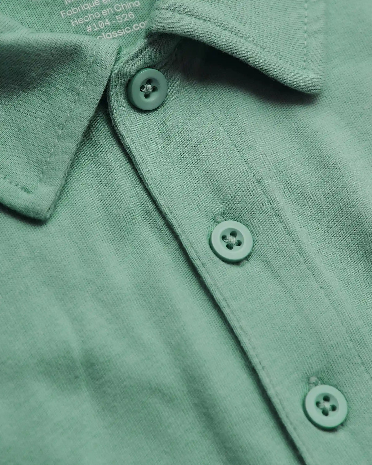 Light Heather Greenery Classic Polo