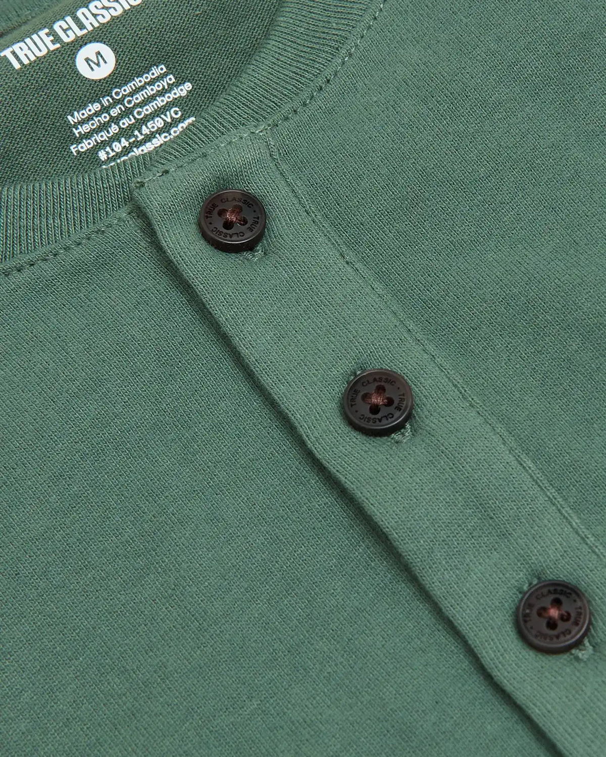 Neo Fern Heavyweight Curved Hem Henley