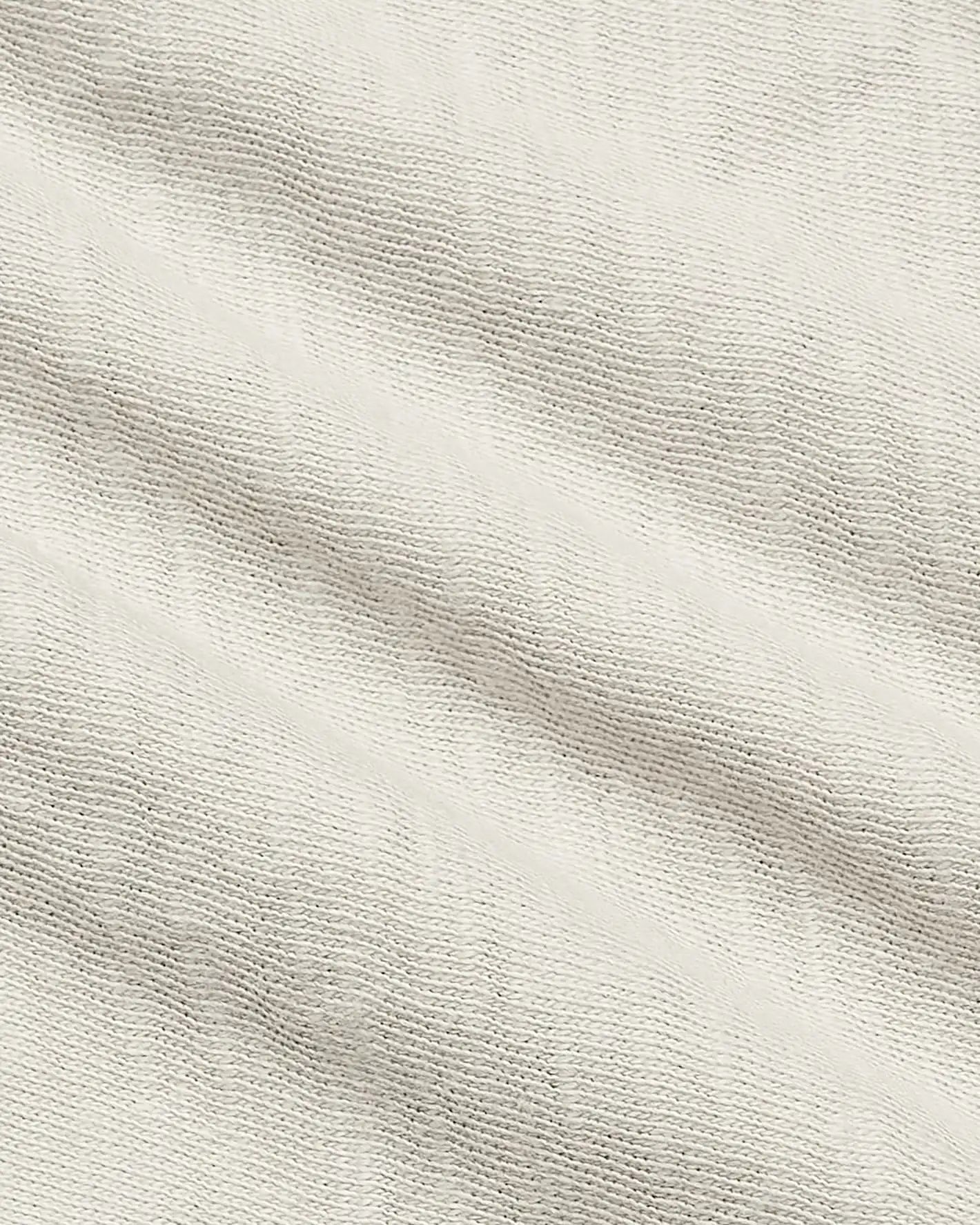 Womens Oatmeal Relaxed Slub V-Neck Tee