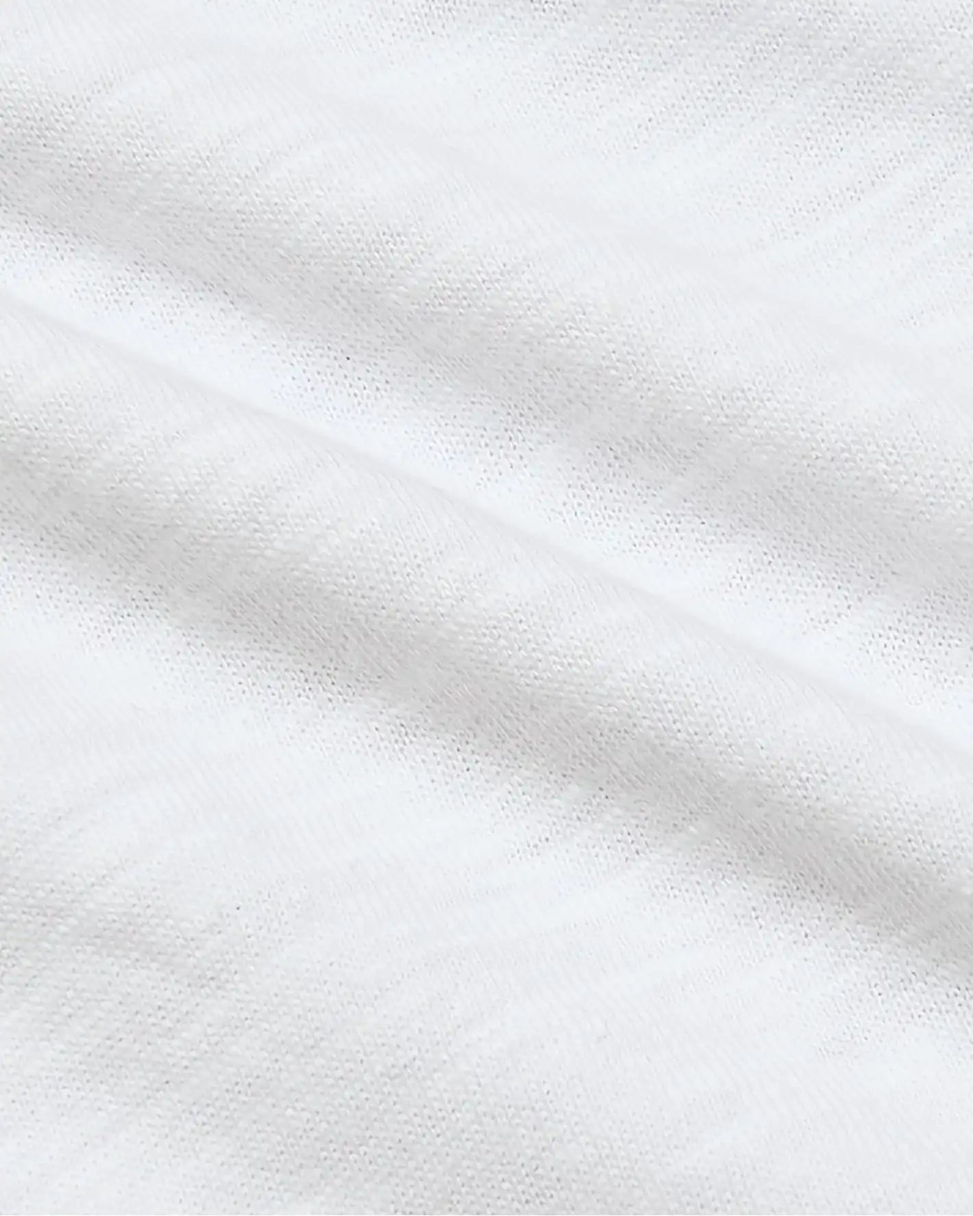 Womens White Relaxed Slub V-Neck Tee