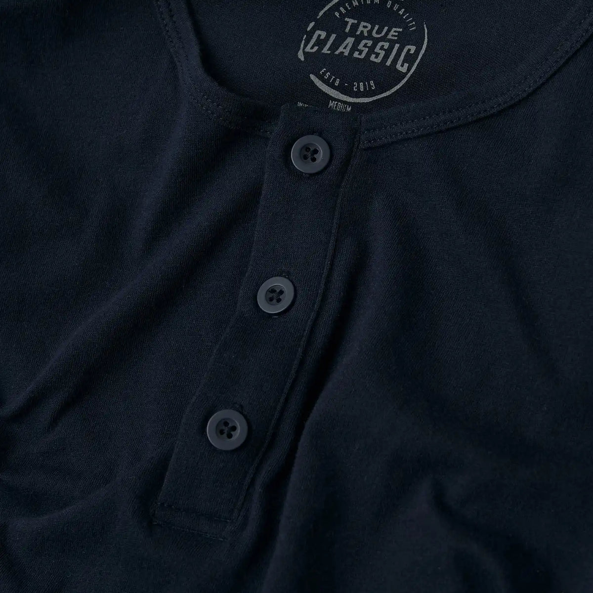 Navy Classic Long Sleeve Henley