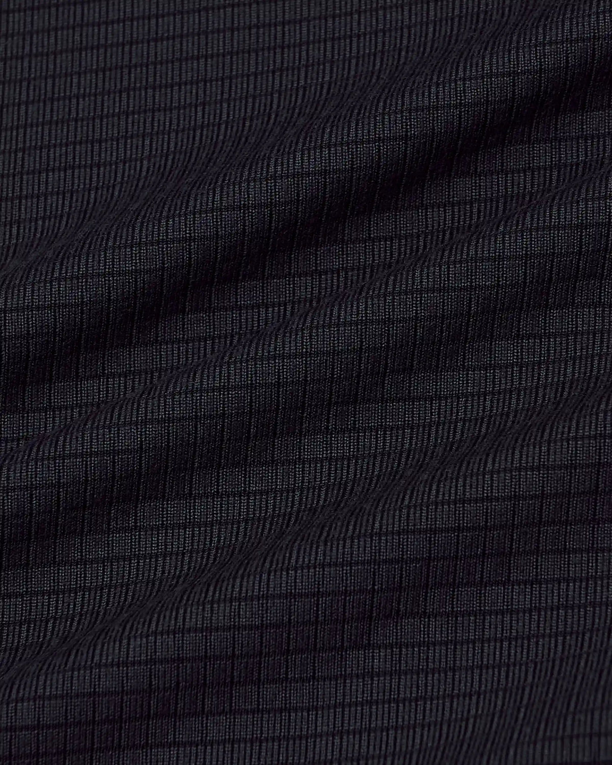Black Long Sleeve Active Mesh Crew
