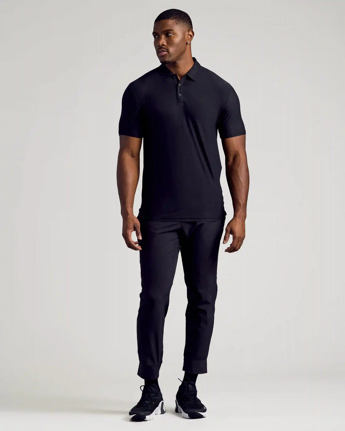 Black Tall Active Polo 3-Pack