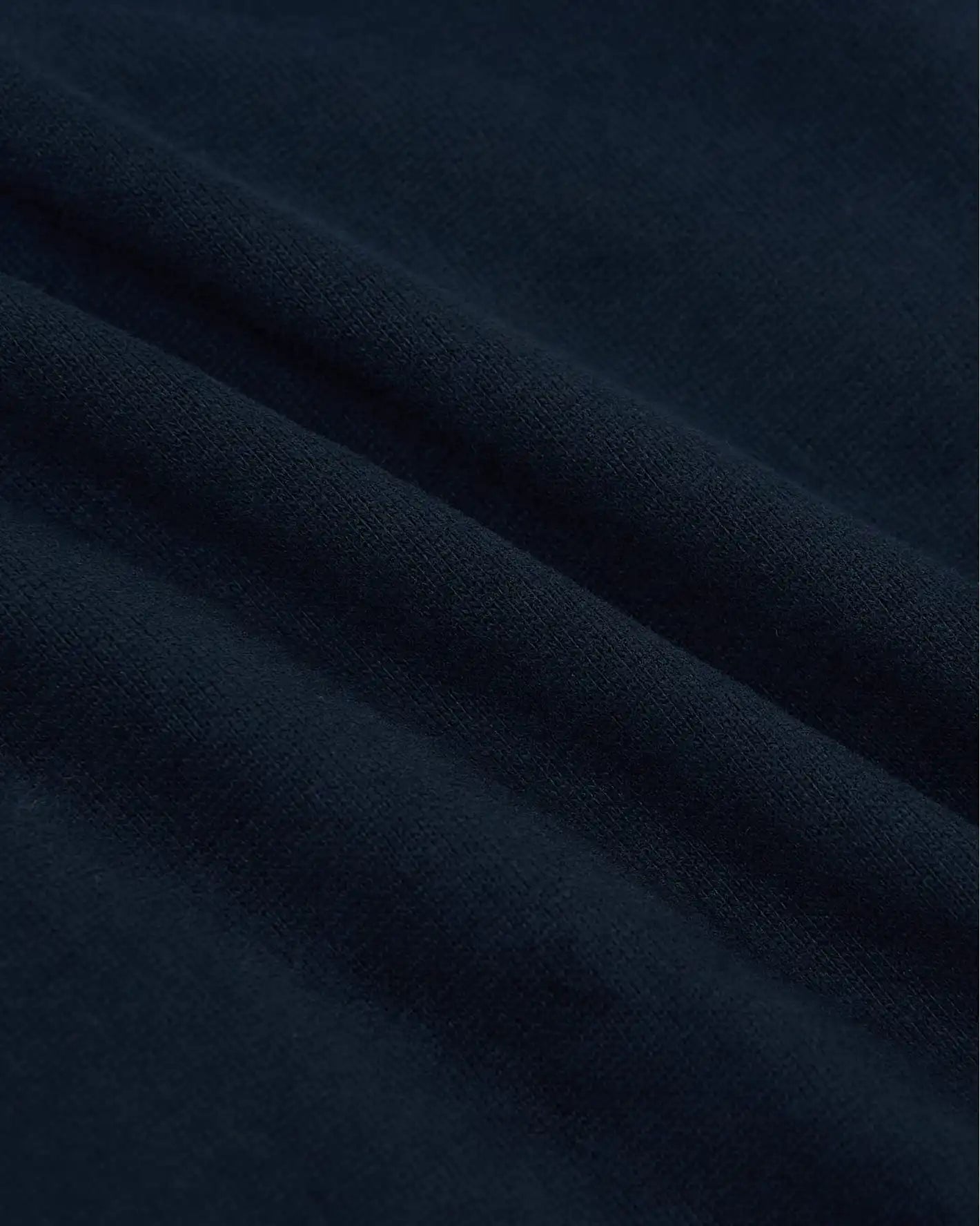 Navy Tall Heavyweight Curved Hem Crew