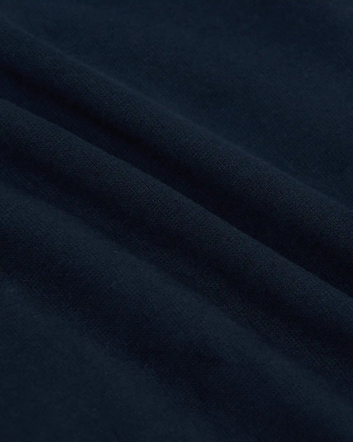 Navy Heavyweight Curved Hem Crew