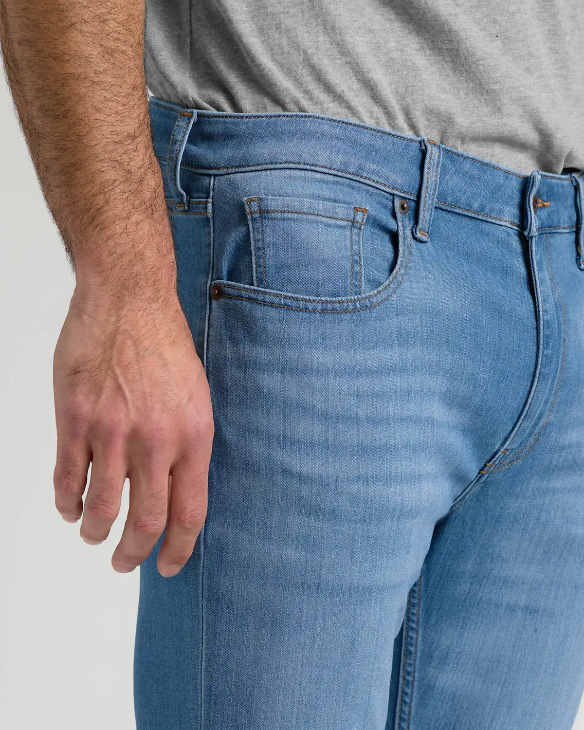 Slim Indigo and Medium Wash Comfort Stretch Jeans 2-Pack