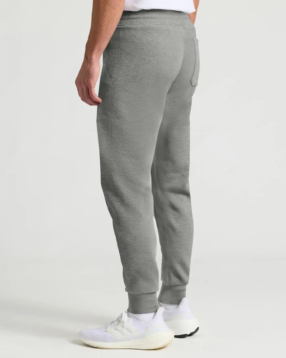 Medium Heather Gray Pullover Fleece Crew & Jogger 2-Pack