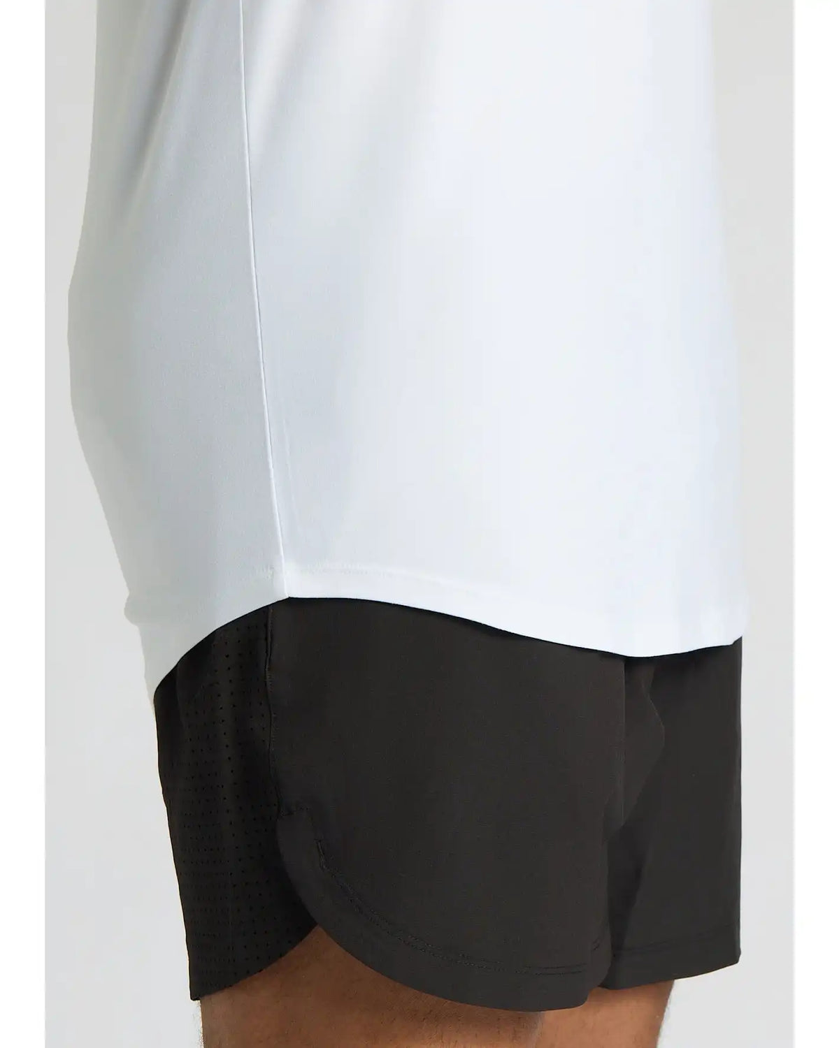 All White Tall Active Curved Hem Crew 6-Pack