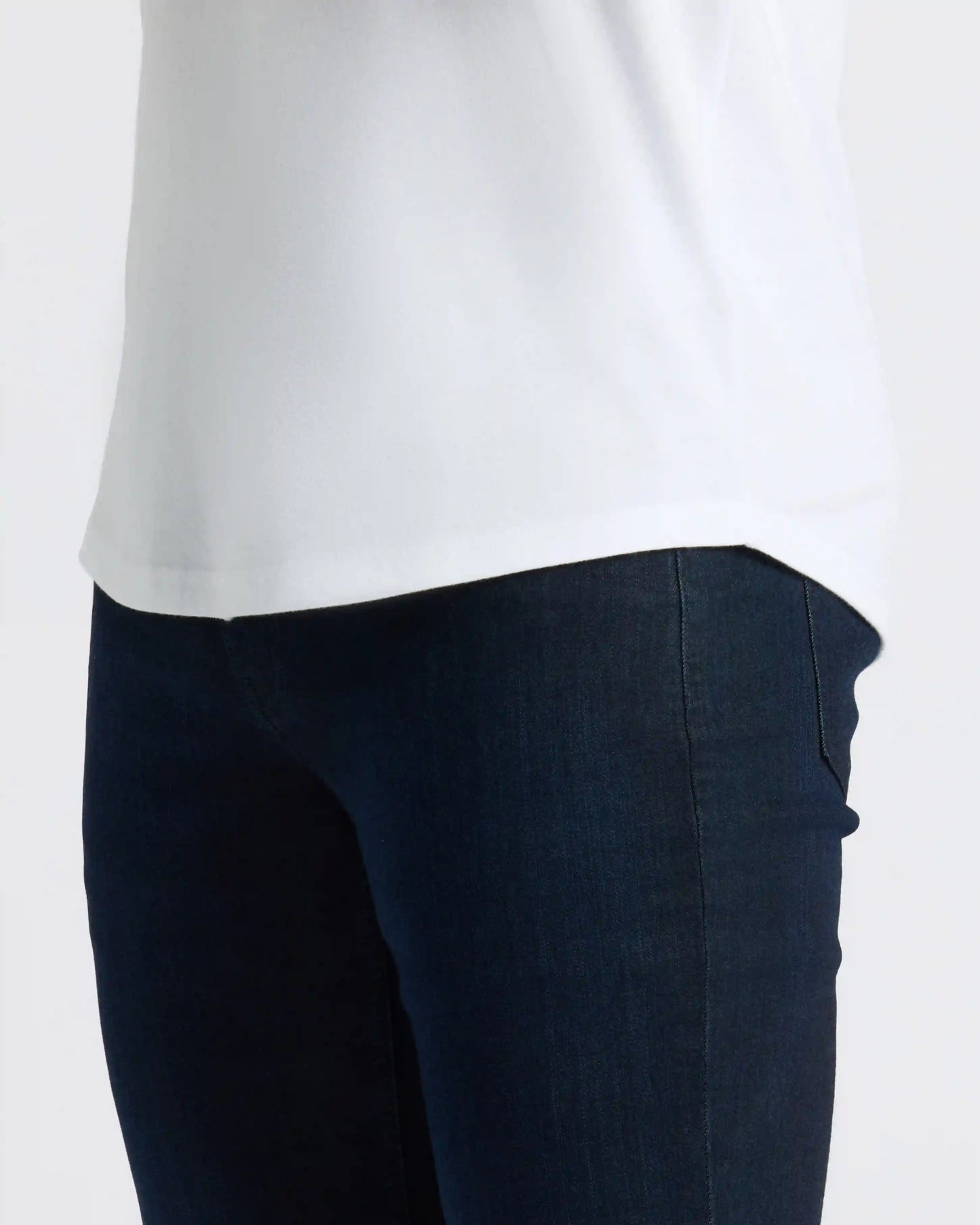 All White Curved Hem Classic Crew Neck 10-Pack