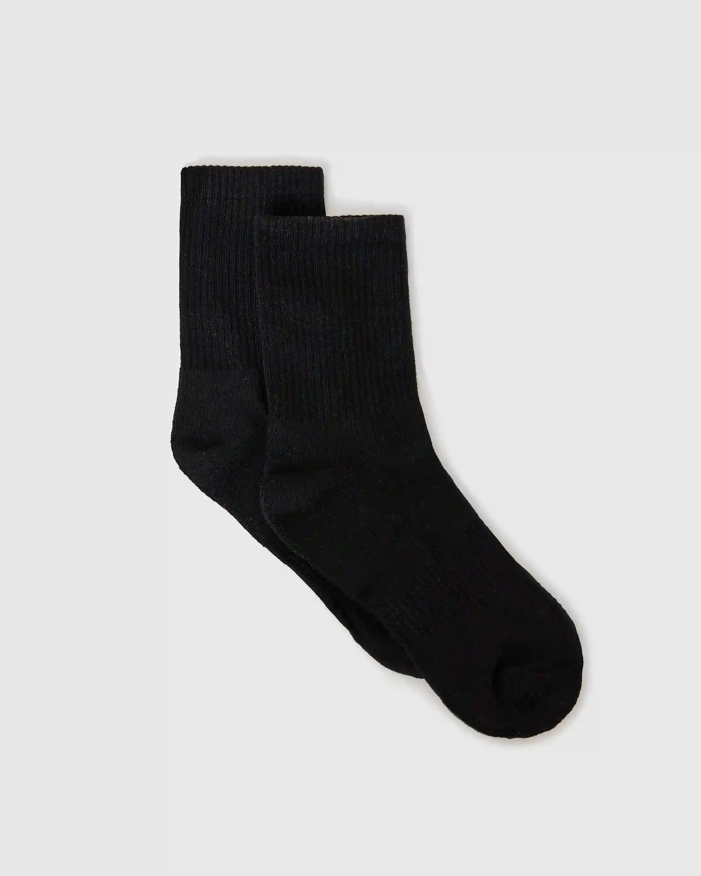 Black Half Crew Socks 3-Pack