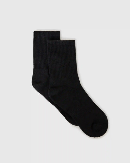 Black Half Crew Socks 3-Pack