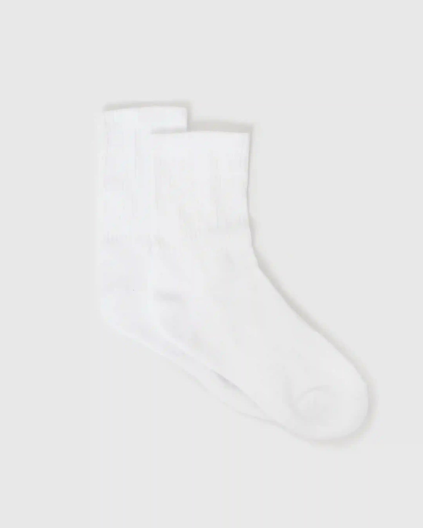 White Half Crew Socks 3-Pack
