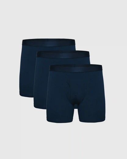 Navy Boxer Briefs W/ Fly 3-Pack 2025