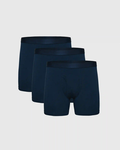 Navy Boxer Briefs W/ Fly 3-Pack 2025