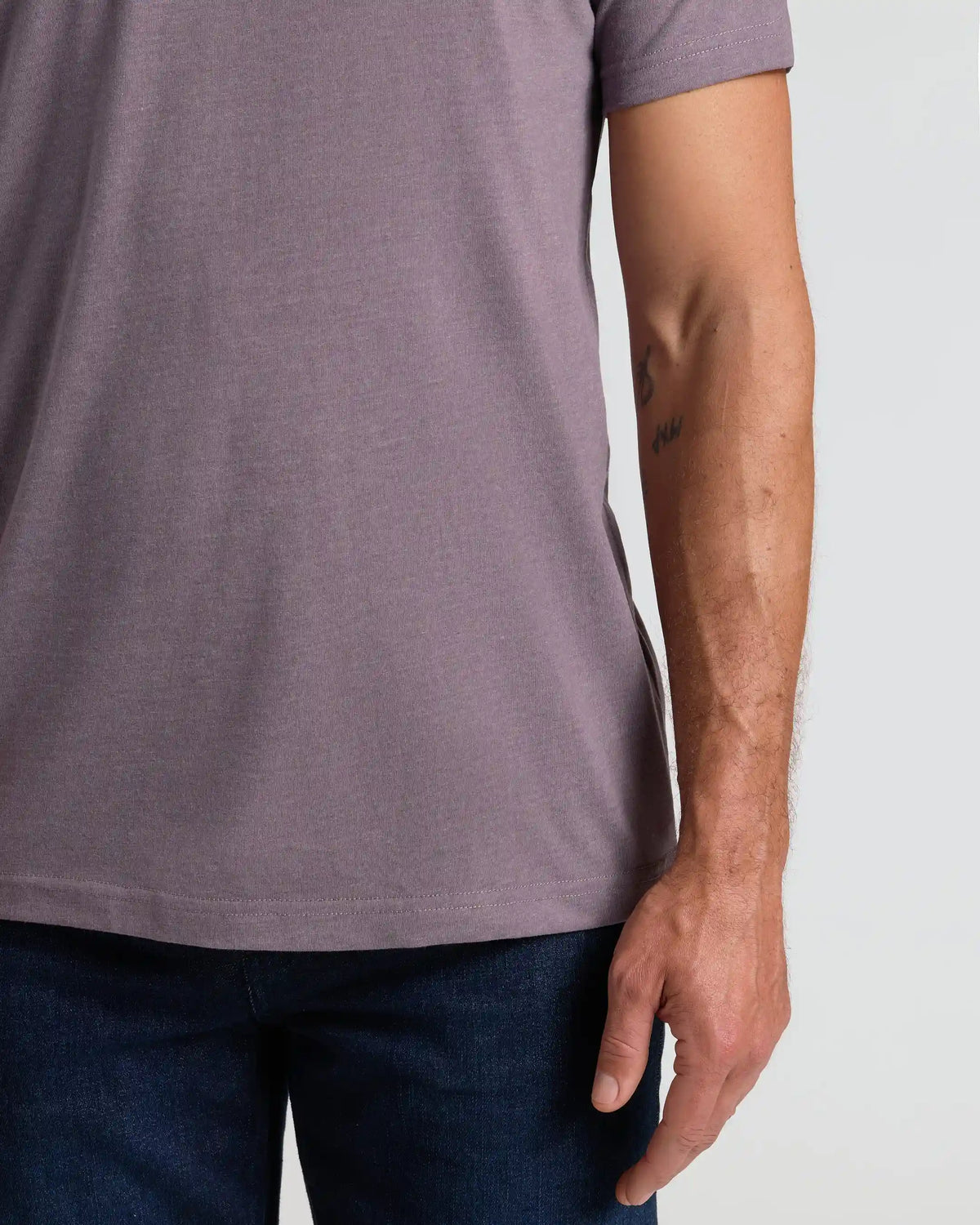 Dark Heather Amethyst Classic Crew Neck