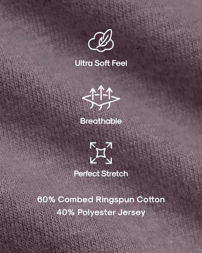 Dark Heather Amethyst Classic Crew Neck