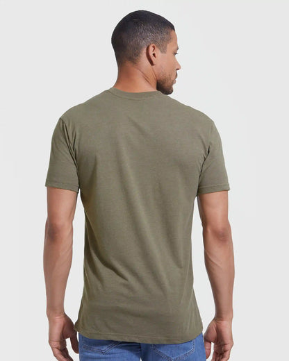 Heather Military Green Classic Crew Neck