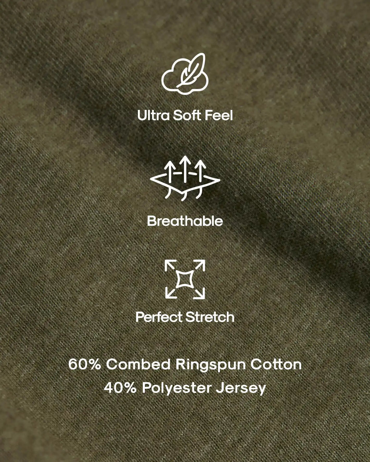Heather Military Green Classic Crew Neck