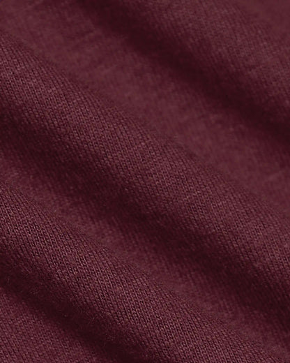 Mahogany V Neck T Shirt