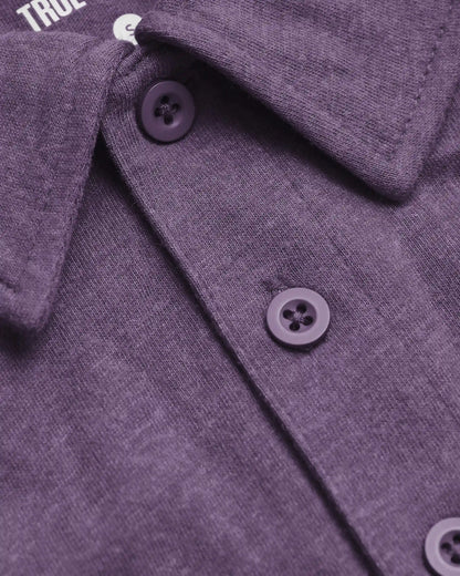 Dark Heather Plum Classic Polo