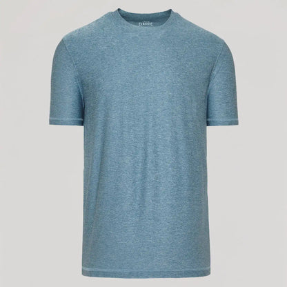 Heather Indigo Active Crew Neck Tee
