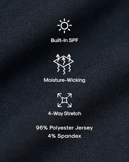 Navy Active Crew Neck Tee