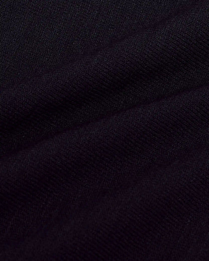 Black Short Sleeve Sweater Polo