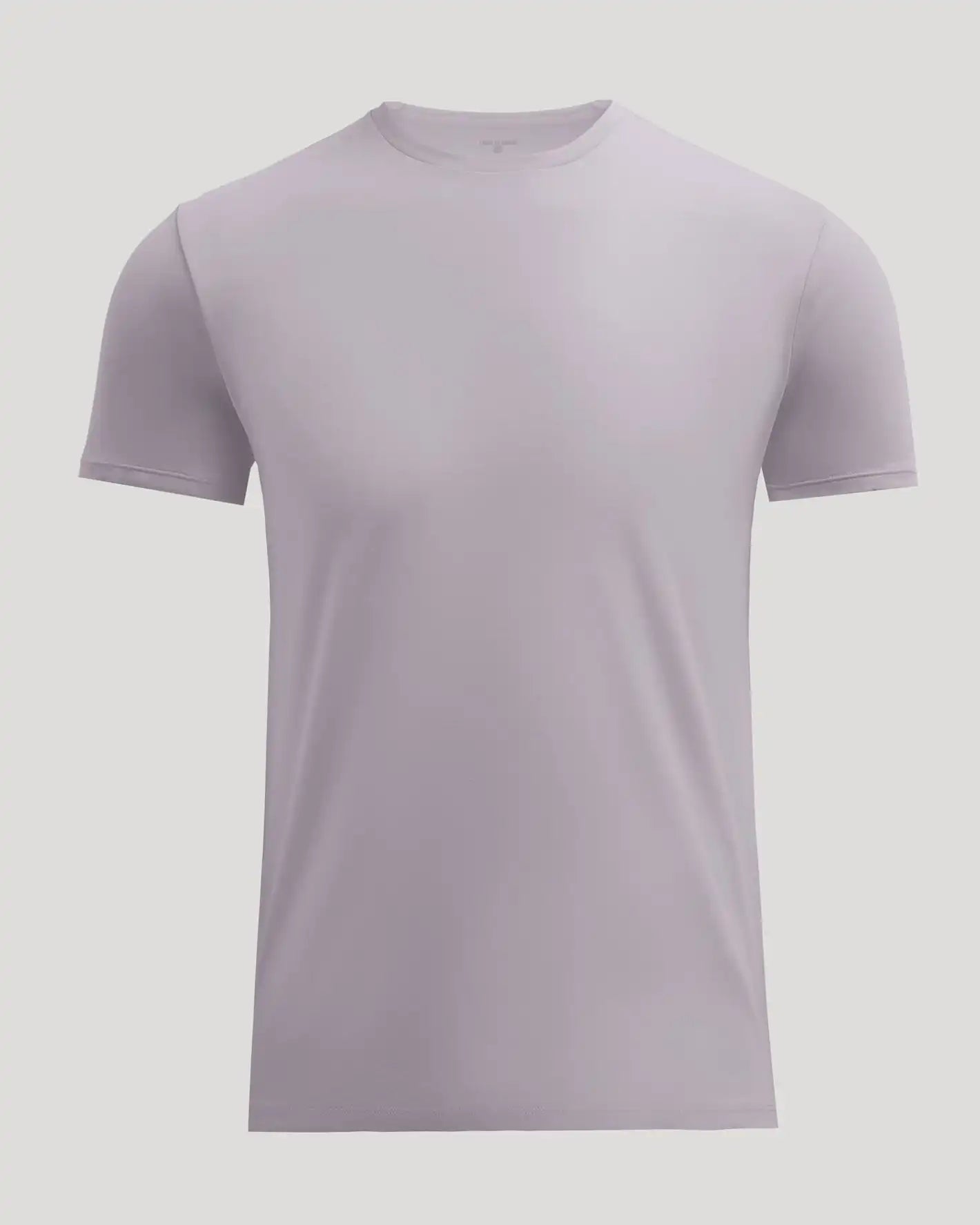 Minimal Gray Pima Cotton Blend Crew