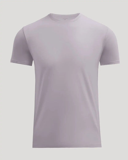 Minimal Gray Pima Cotton Blend Crew