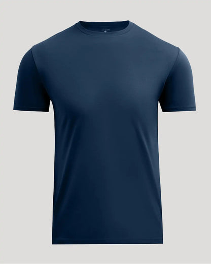 Navy Pima Cotton Blend Crew