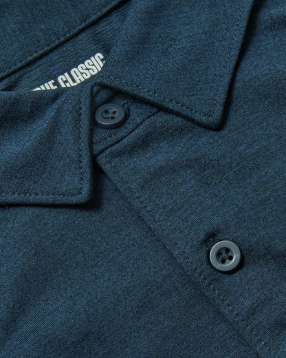 Dark Heather Navy Short Sleeve Comfort Knit Shirt