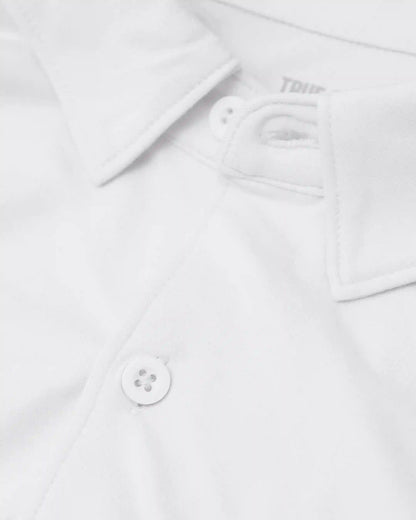 White Short Sleeve Comfort Knit Shirt