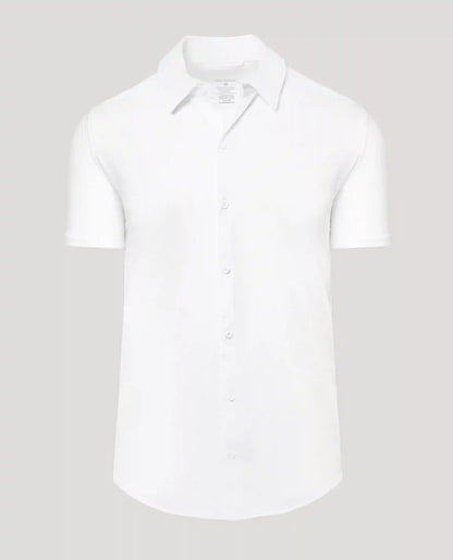 White Short Sleeve Comfort Knit Shirt