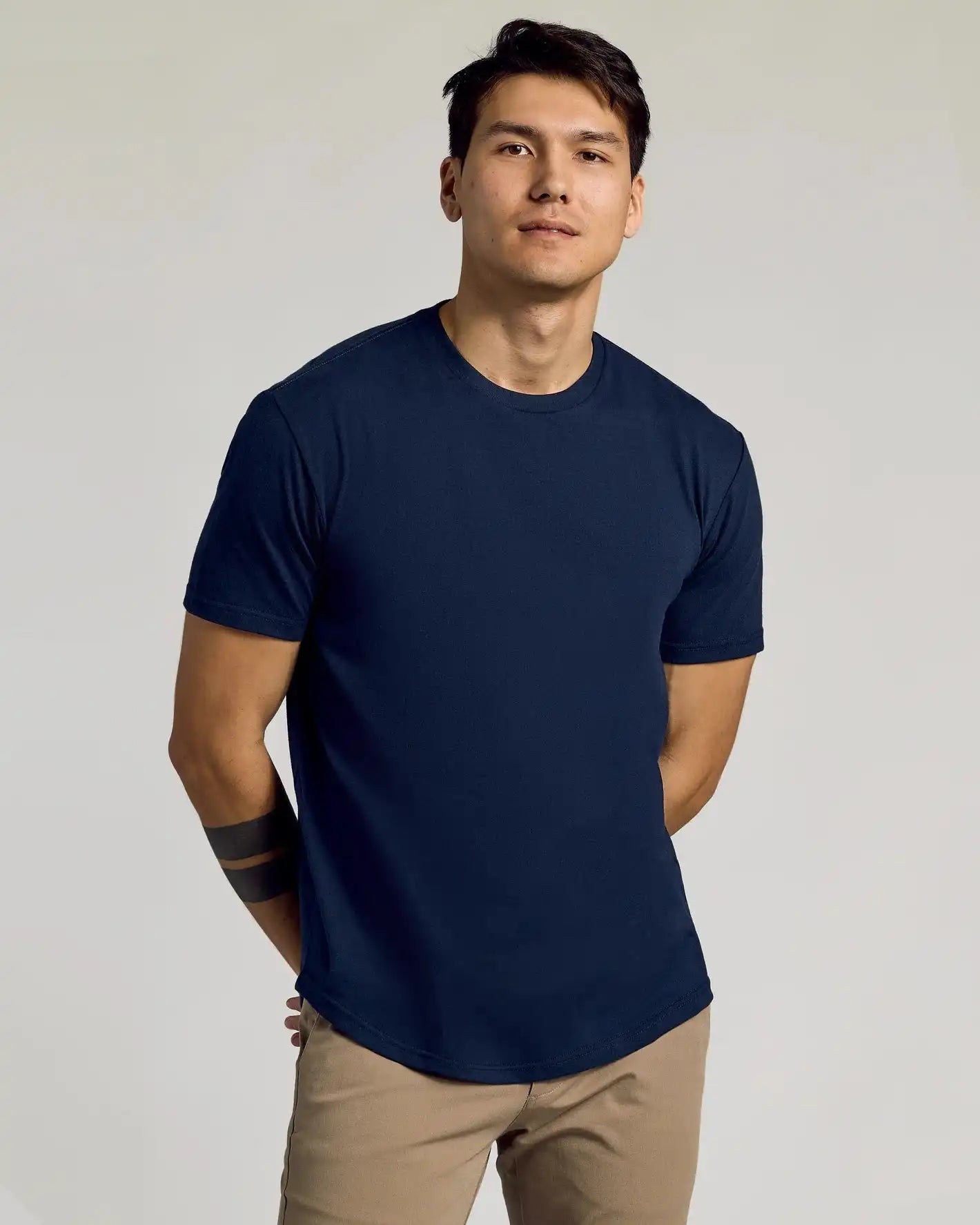 Classic Curved Hem Crew Neck 3-Pack