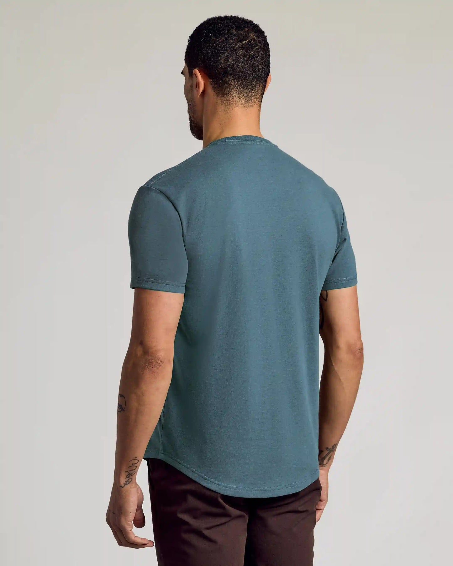 Neptune Curved Hem Classic Crew Neck