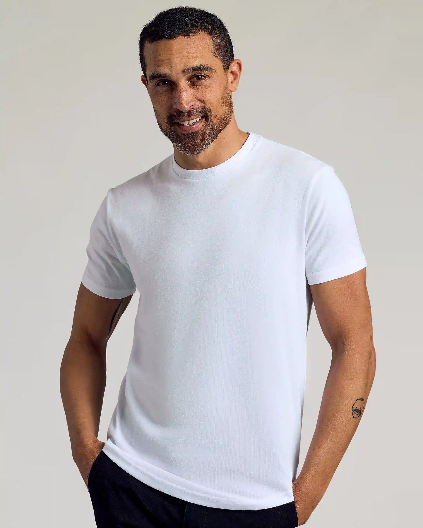 Classic Curved Hem Crew Neck 3-Pack