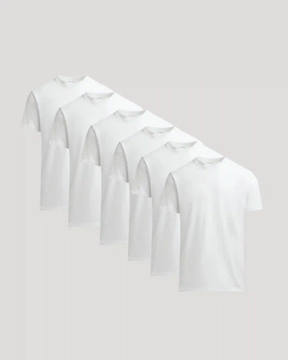 All White Heavyweight Crew 6-Pack