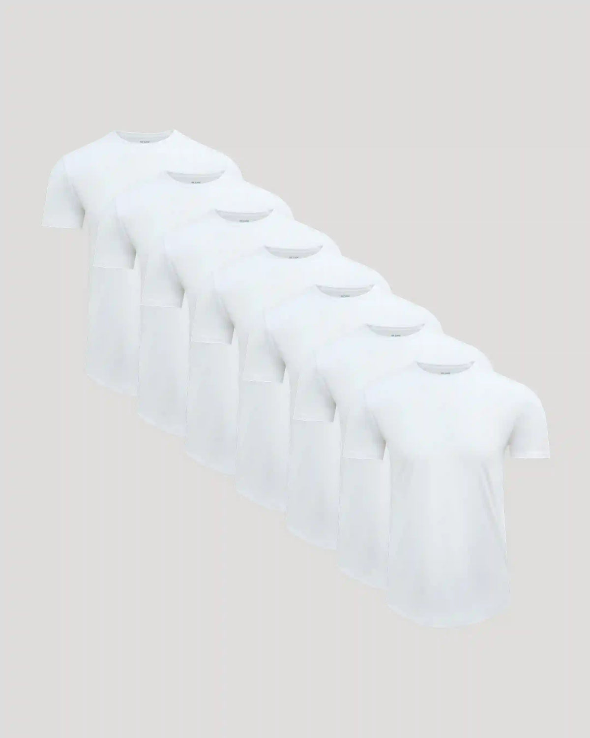 Pima Cotton Blend Curved Hem Crew 7-Pack