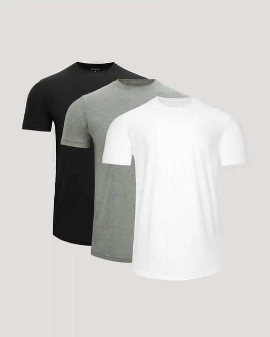 Active Curved Hem Crew 3-Pack