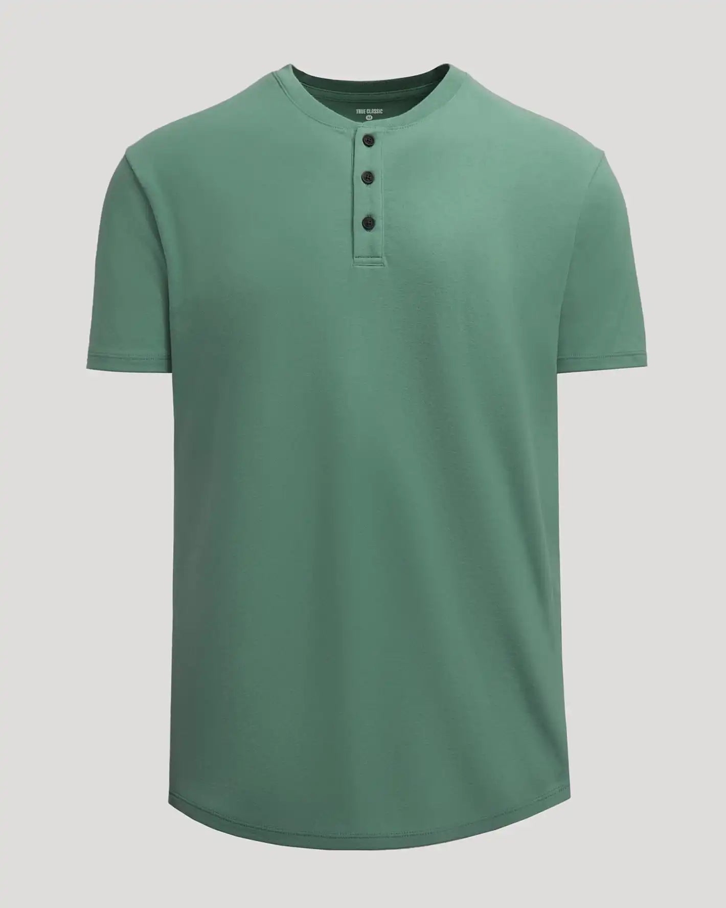 Neo Fern Heavyweight Curved Hem Henley