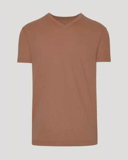 Dark Heather Sepia Classic V-Neck