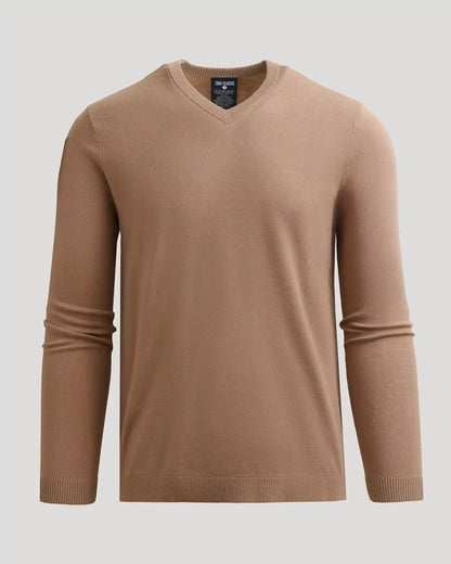 Truffle Dressy V-Neck Sweater