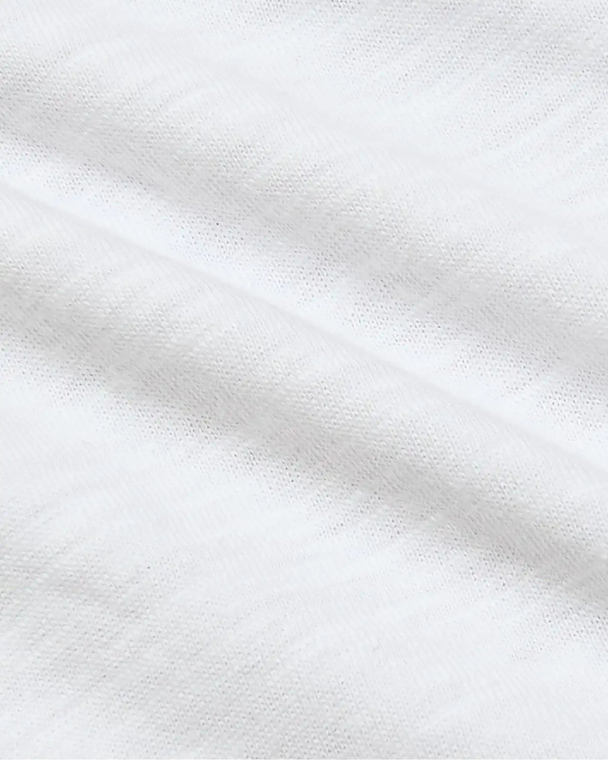 Womens White Relaxed Slub V-Neck Tee