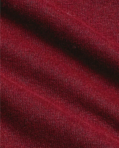 Dark Maroon Classic Long Sleeve Crew Neck