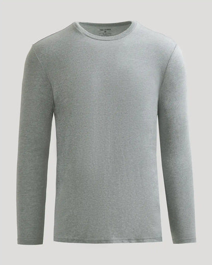 Heather Gray Classic Long Sleeve Crew Neck