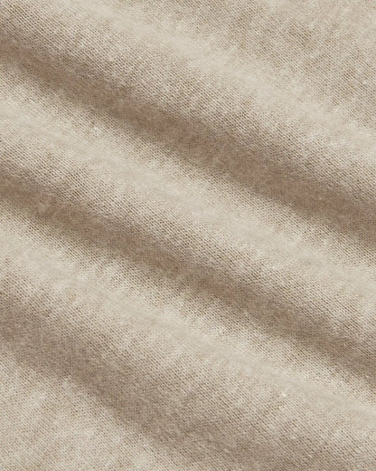 Heather Truffle Classic Long Sleeve Crew Neck