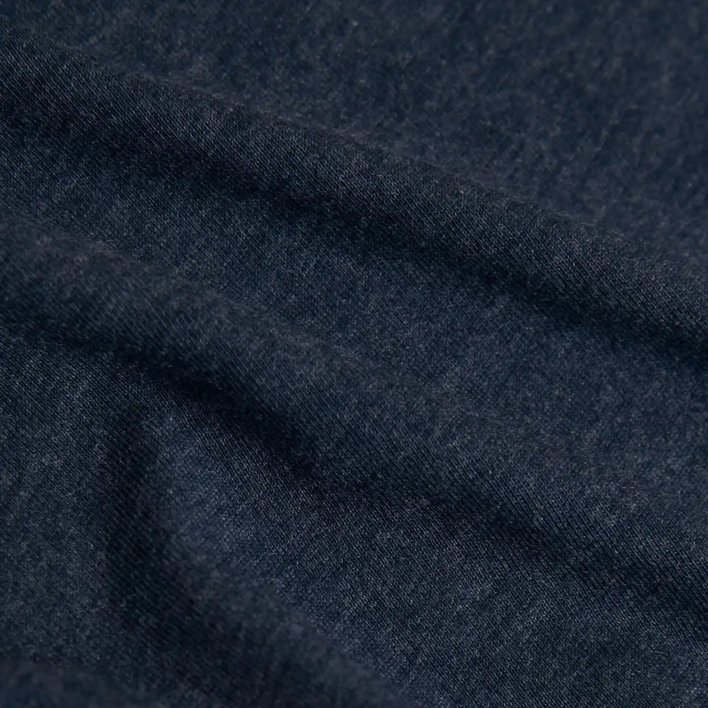 Heather Navy Classic Long Sleeve Crew Neck