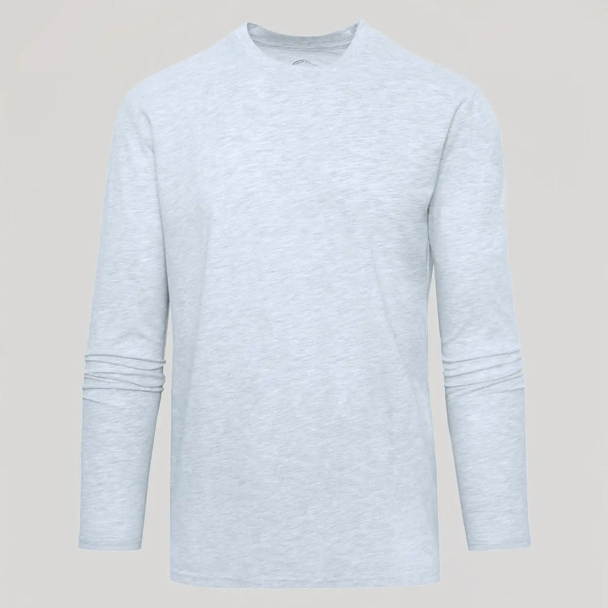 Light Heather Gray Classic Long Sleeve Crew Neck