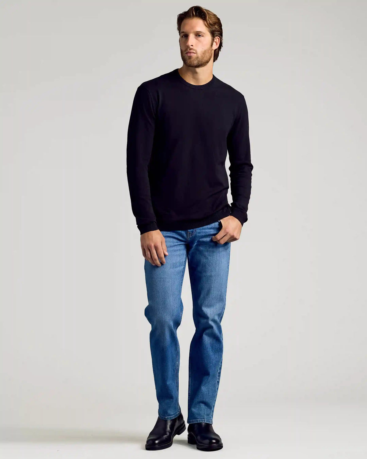 Black Crew Neck Sweater 3-Pack