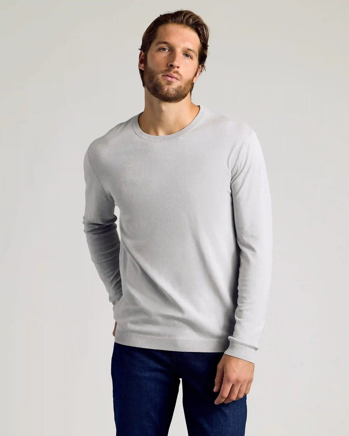 Truffle & Heather Gray Crew Neck Sweater 2-Pack